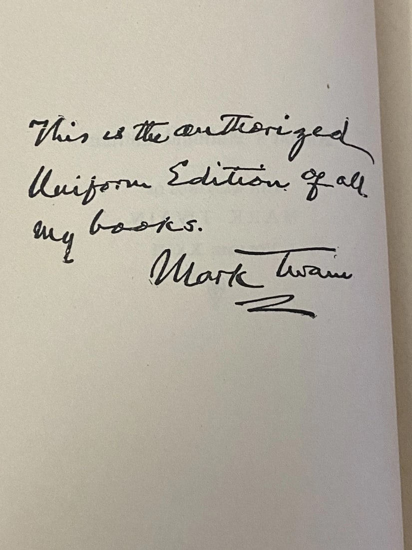 Mark Twain Man That Corrupted Hadleyburg Etc 1903 Auth Unif Ed Illust. Good Cond - 7