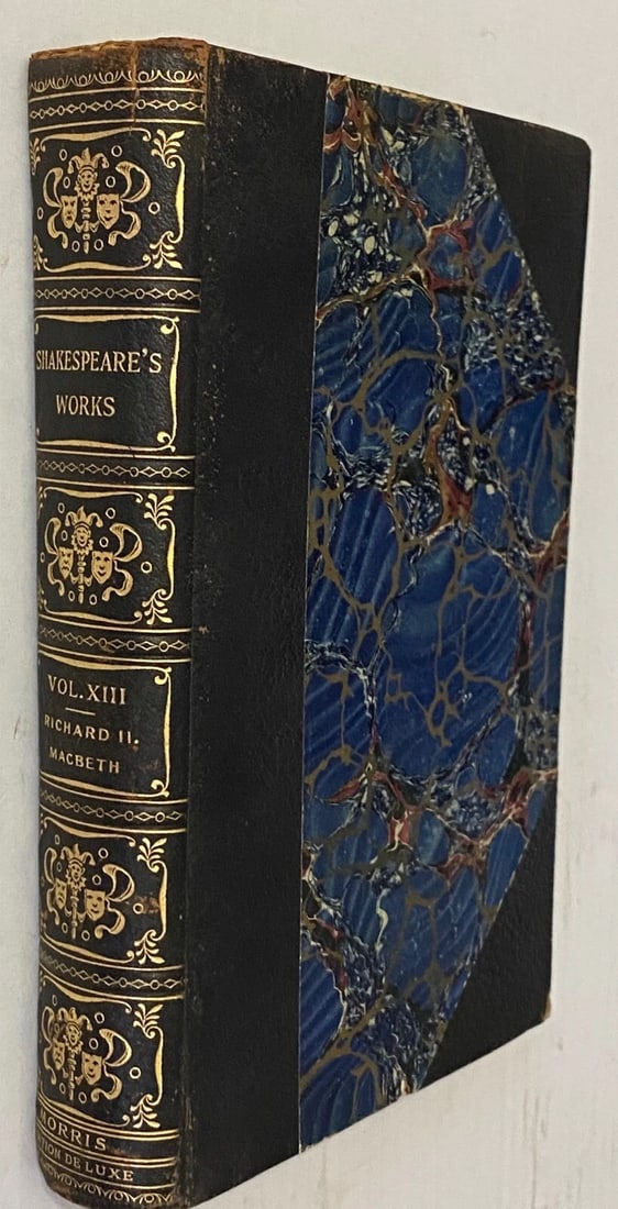 Shakespeare’s Works Elgin Ed. Deluxe Vol XIII 1901 #306/1000 Macbeth, Richard II: Title: Shakespeare’s Works Elgin Ed. Deluxe Vol XIII 1901 #306/1000 Macbeth, Richard II Description: This is a deluxe numbered limited edition of William Shakespeare's works “Macbeth”,