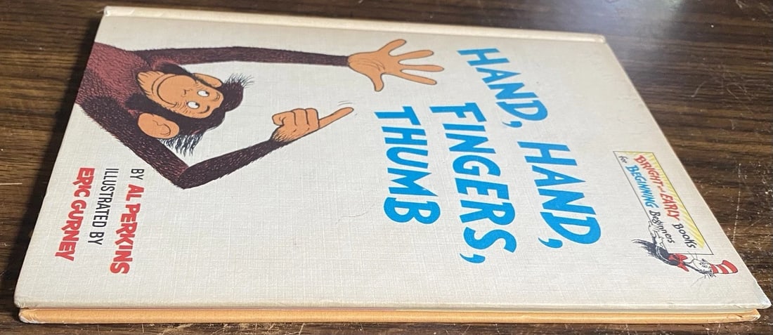 Hand, Hand, Fingers, Thumb 1969 by Al Perkins Book Club Edition Dr. Seuss VGood - 10