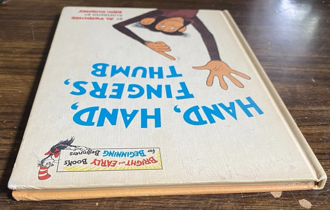 Hand, Hand, Fingers, Thumb 1969 by Al Perkins Book Club Edition Dr. Seuss VGood - 11