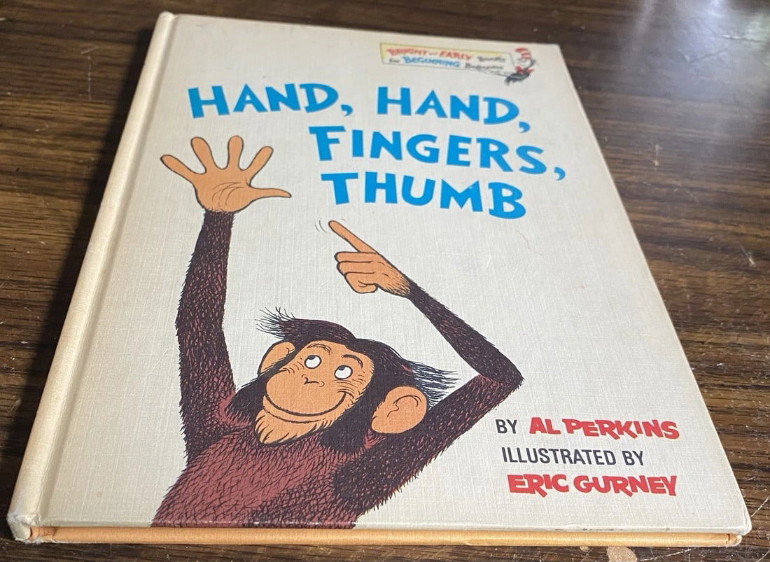 Hand, Hand, Fingers, Thumb 1969 by Al Perkins Book Club Edition Dr. Seuss VGood - 9