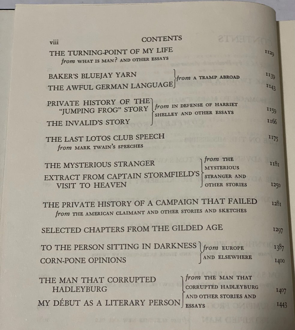 Mark Twain THE FAMILY MARK TWAIN [ Two Volume Set ] Book Club Edition Slipcase - 14