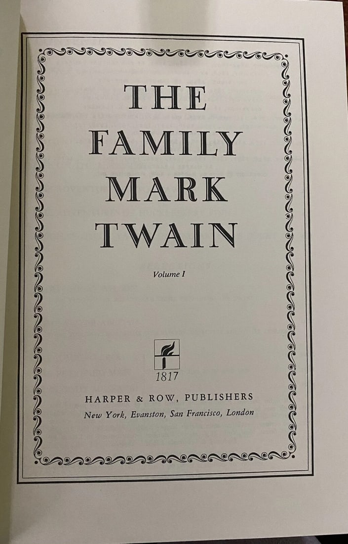 Mark Twain THE FAMILY MARK TWAIN [ Two Volume Set ] Book Club Edition Slipcase - 4