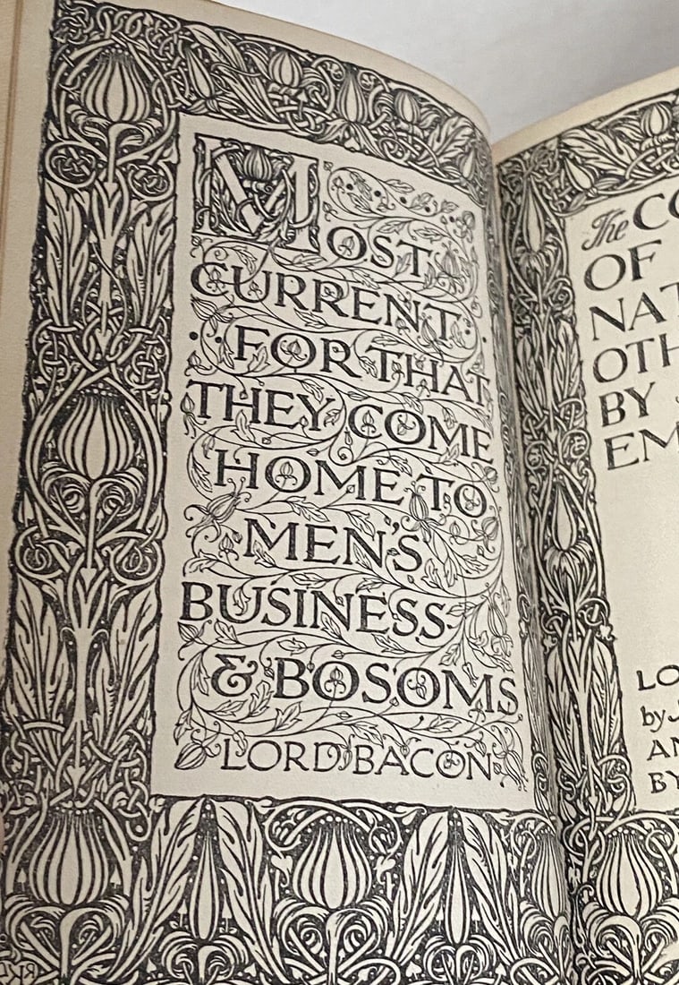 The Conduct of Life Nature and Other Essays RW Emerson 1911JM Dent HC 1st/2nd VG - 13