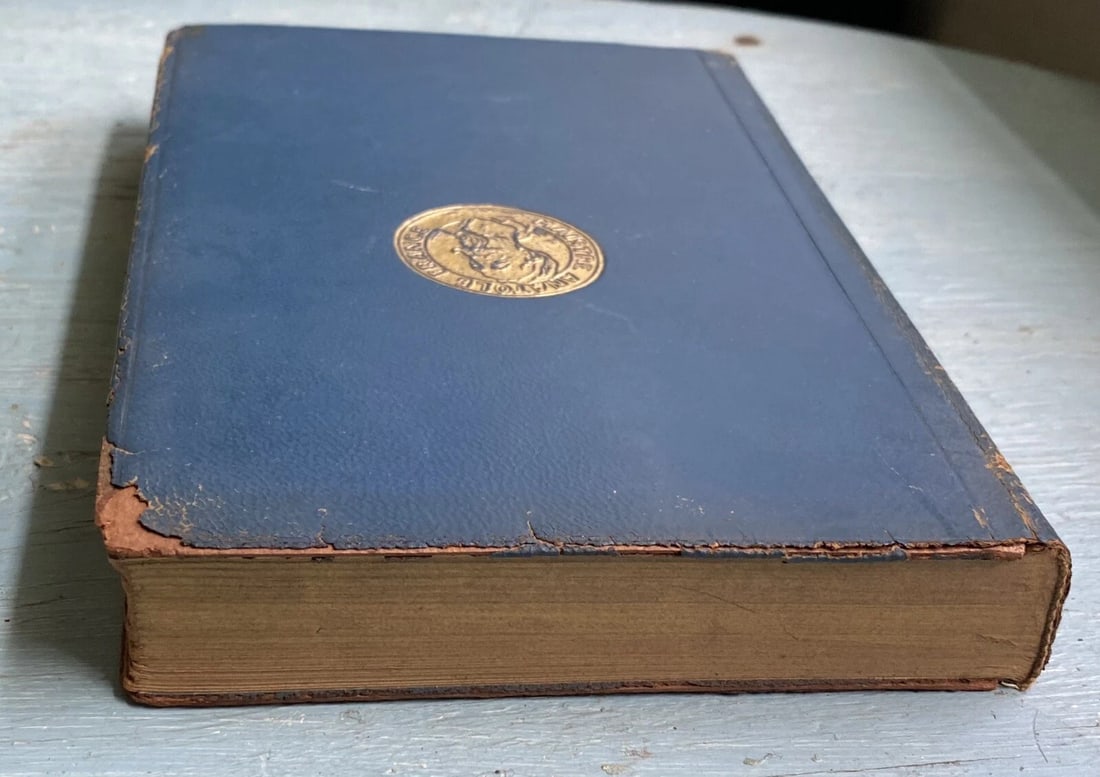 Antique Book The Gods Are Athirst Anatole France Blue Leather 1923 Dodd Mead - 3