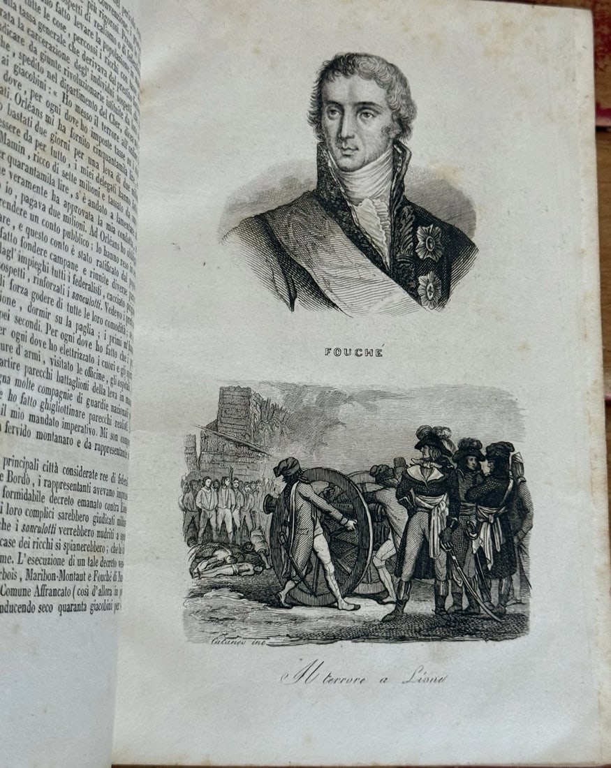 Thiers, L. Adolfo Rivoluzione Francese 1842 1st Italian Ed. Vol. 3 Illustrated - 4