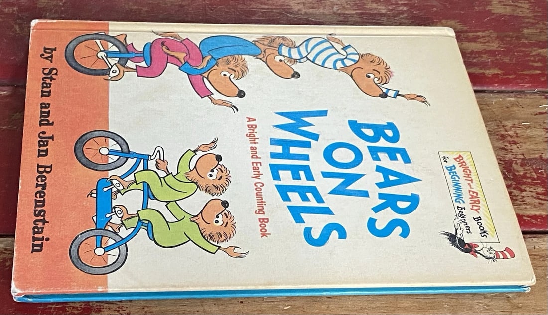Bears On Wheels 1969 First Edition Book Club HC Dr Seuss Stan& Jan BerenstainVG - 15