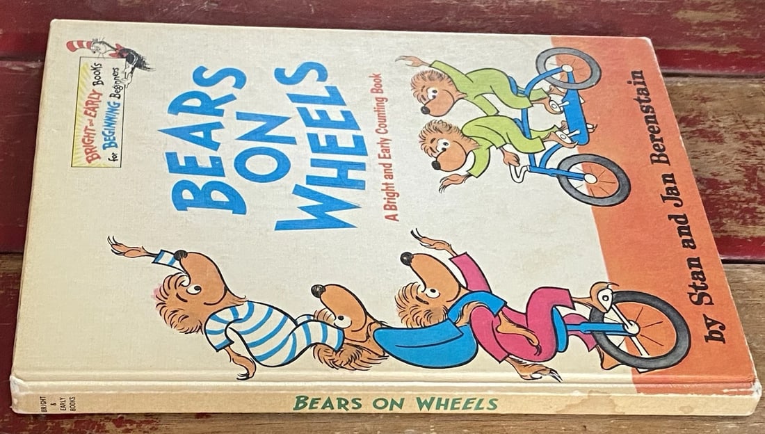 Bears On Wheels 1969 First Edition Book Club HC Dr Seuss Stan& Jan BerenstainVG - 6