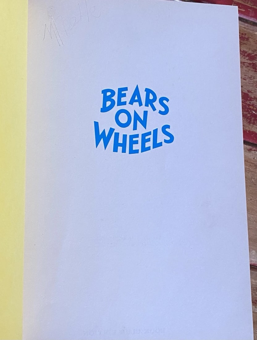 Bears On Wheels 1969 First Edition Book Club HC Dr Seuss Stan& Jan BerenstainVG - 9