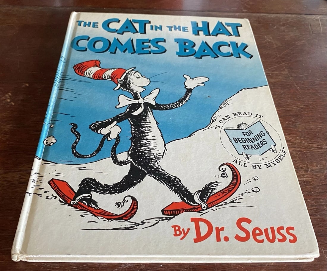 Dr Seuss The Cat in the Hat Comes Back 1stEdition/1st Printing Stated 1958 Good - 9
