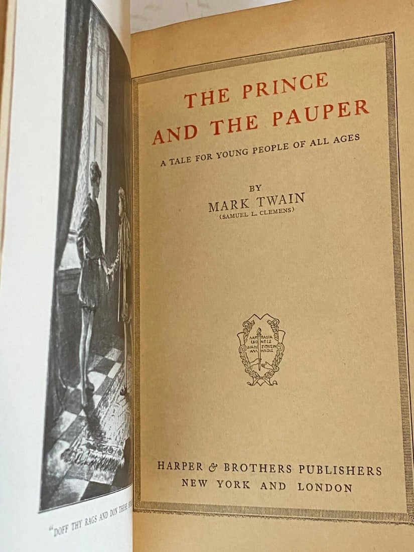Mark Twain The Prince And The Pauper 1900 Harper Vol. XV HC Authorized Ed Illust - 10