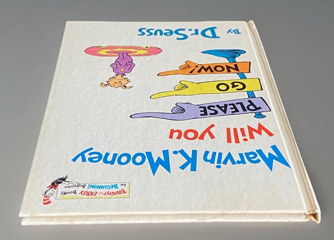 Dr. Seuss MARVIN K MOONEY WILL YOU PLEASE GO NOW! 1st Edition 1972 HC/DJ EXC - 11