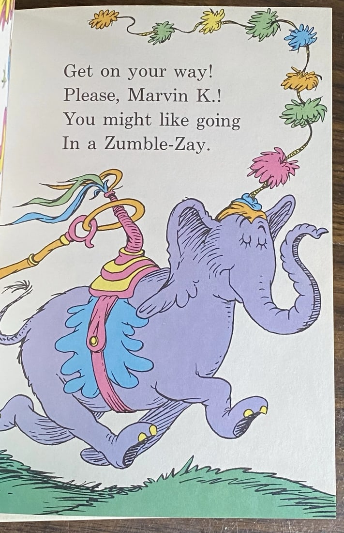 Dr. Seuss MARVIN K MOONEY WILL YOU PLEASE GO NOW! 1st Edition 1972 HC/DJ EXC - 13