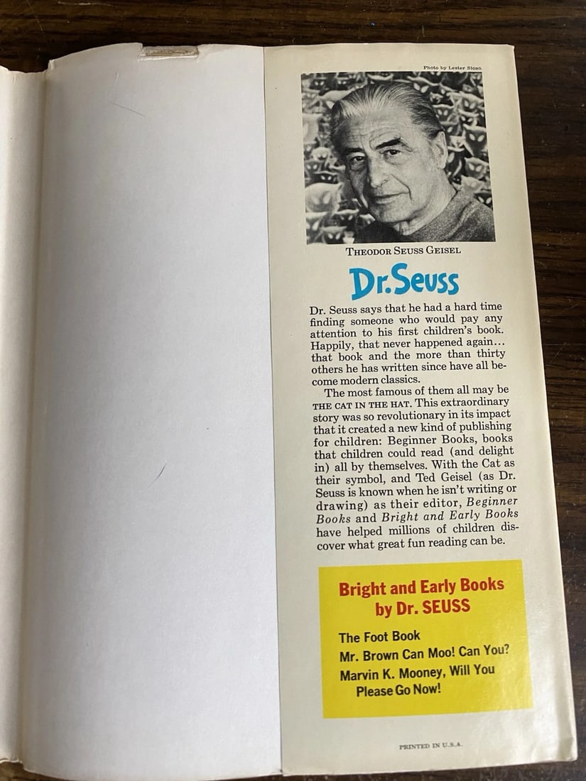 Dr. Seuss MARVIN K MOONEY WILL YOU PLEASE GO NOW! 1st Edition 1972 HC/DJ EXC - 6