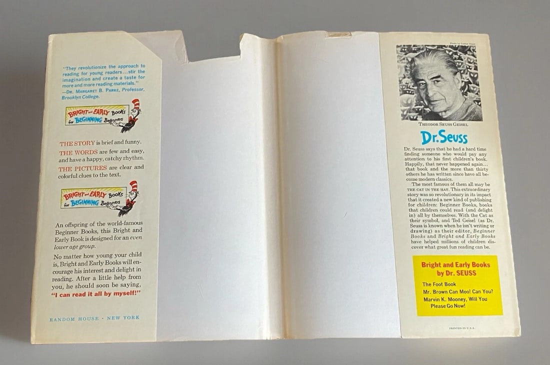 Dr. Seuss MARVIN K MOONEY WILL YOU PLEASE GO NOW! 1st Edition 1972 HC/DJ EXC - 7