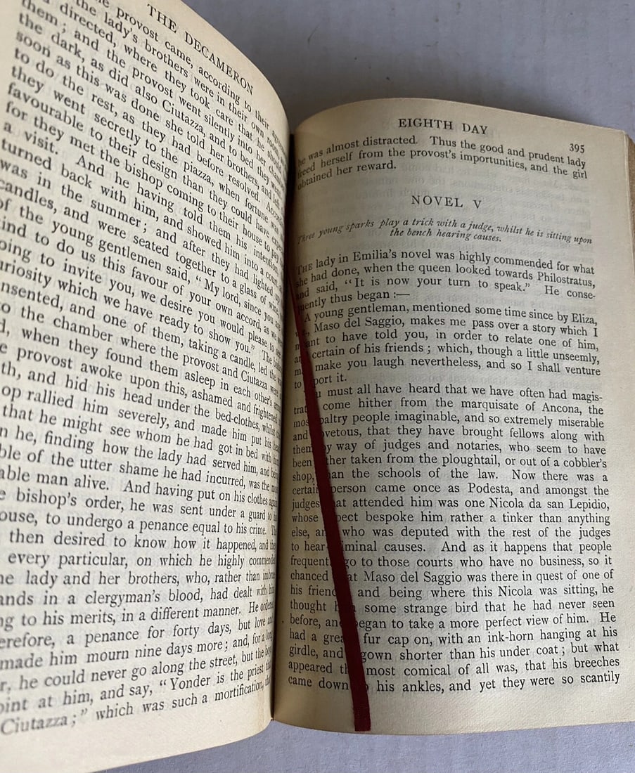 The Decameron Bocaccio 1904 London Chatto & Windus Fine Paper Ed. Leather - 14