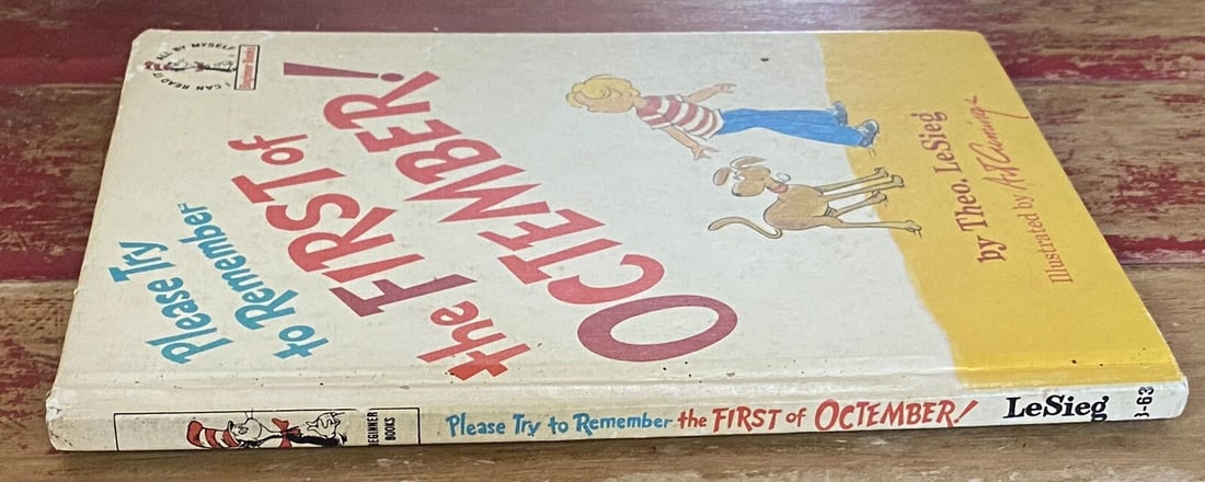 Seuss (LeSieg) B-63,BC Ed. Please Try To Remember the First of Octember! VG - 7