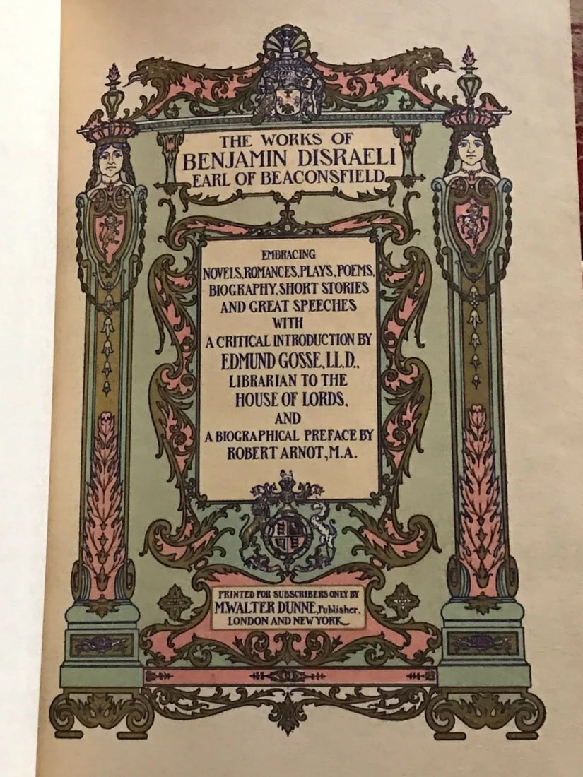 Sybil Or The Two Nations By Benjamin Disraeli Earl Of Beaconsfield M.WalterDunne - 2