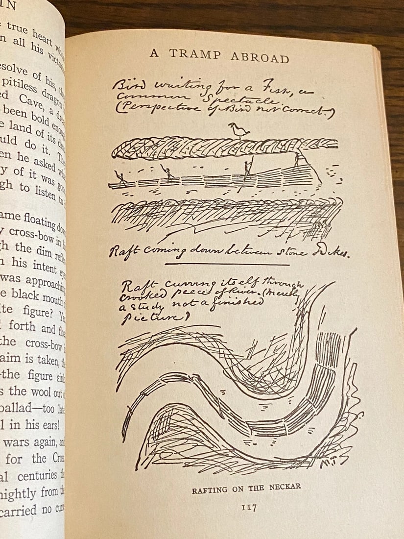 A Tramp Abroad Vol. X 1921 Authorized Ed. Harper Illustrated HC - 5