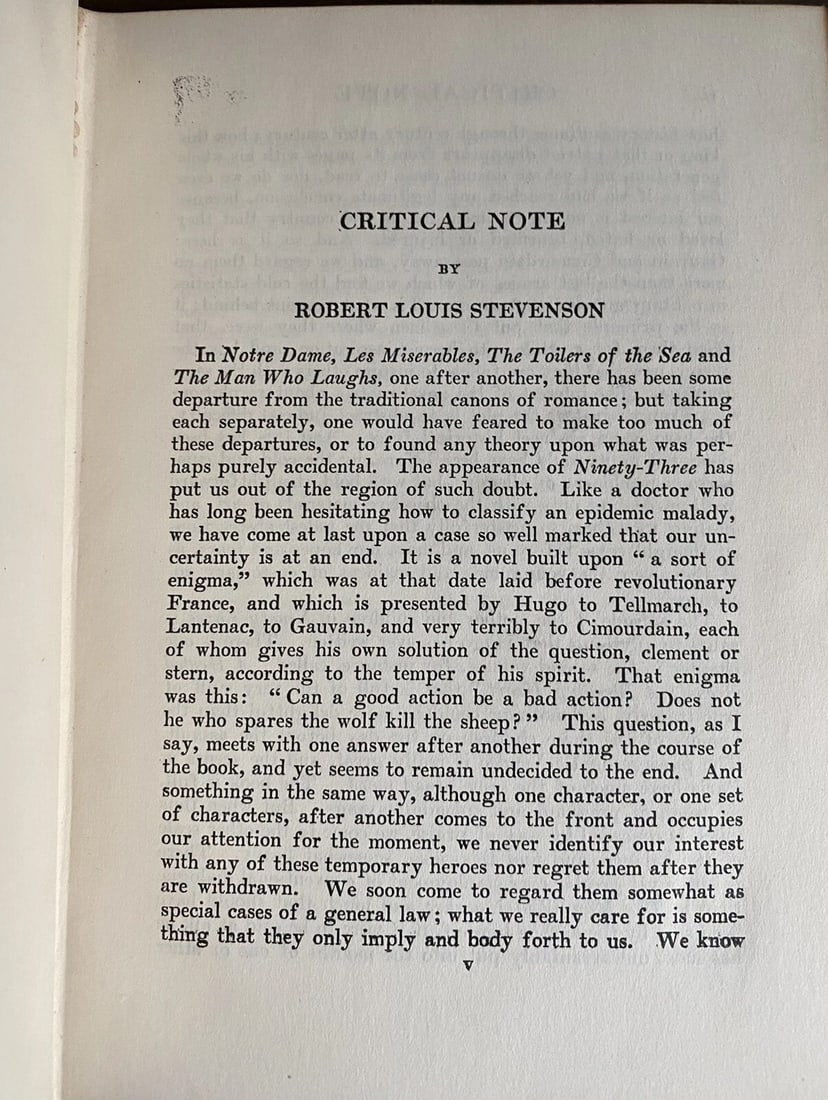 Works of Victor Hugo Ninety Three Things Seen Vol VII University Society Antique - 12