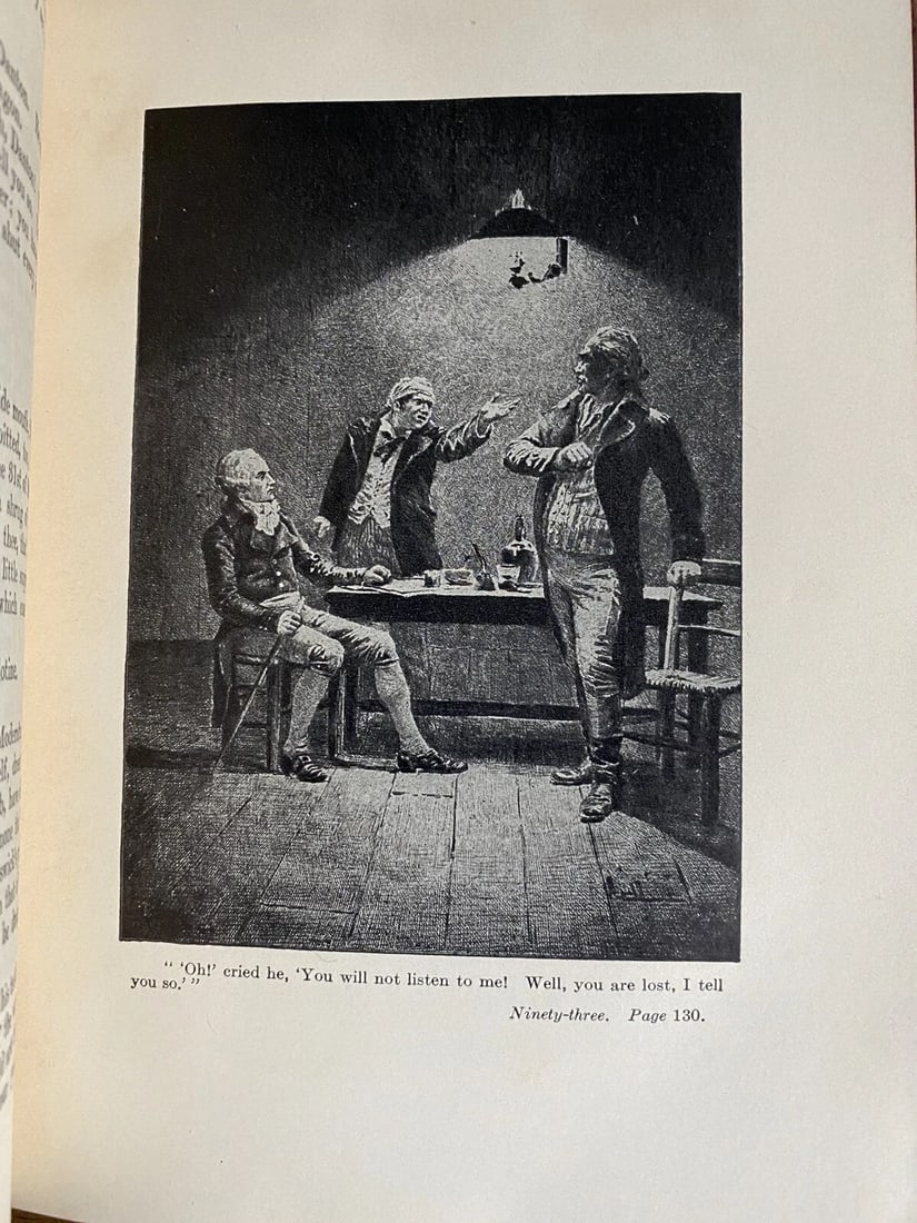 Works of Victor Hugo Ninety Three Things Seen Vol VII University Society Antique - 7
