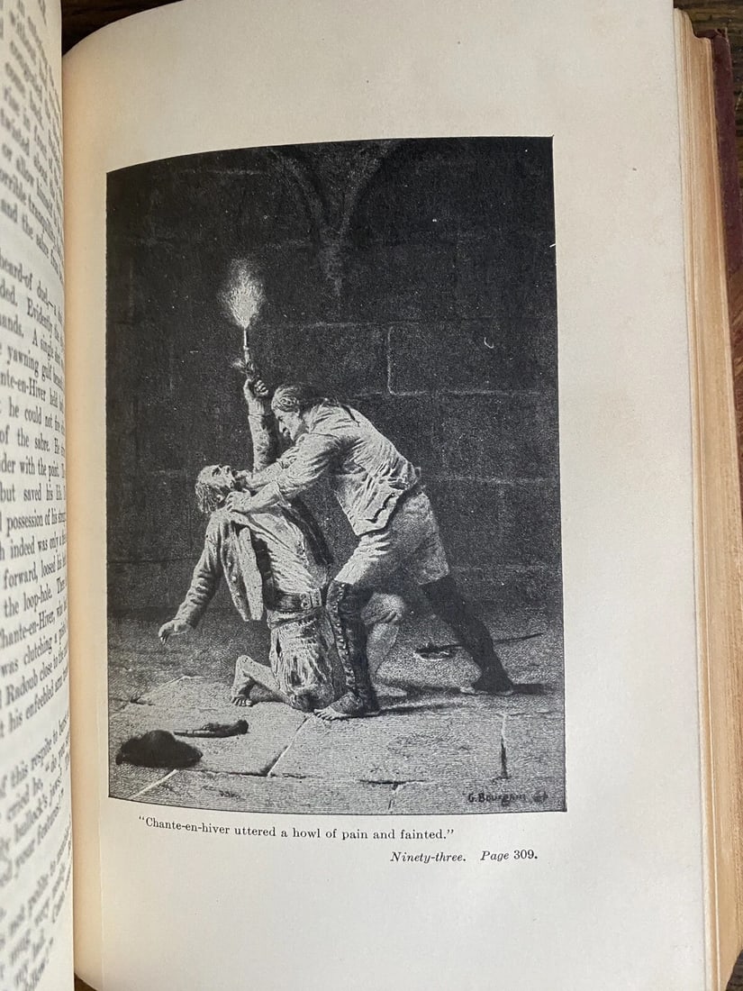 Works of Victor Hugo Ninety Three Things Seen Vol VII University Society Antique - 8