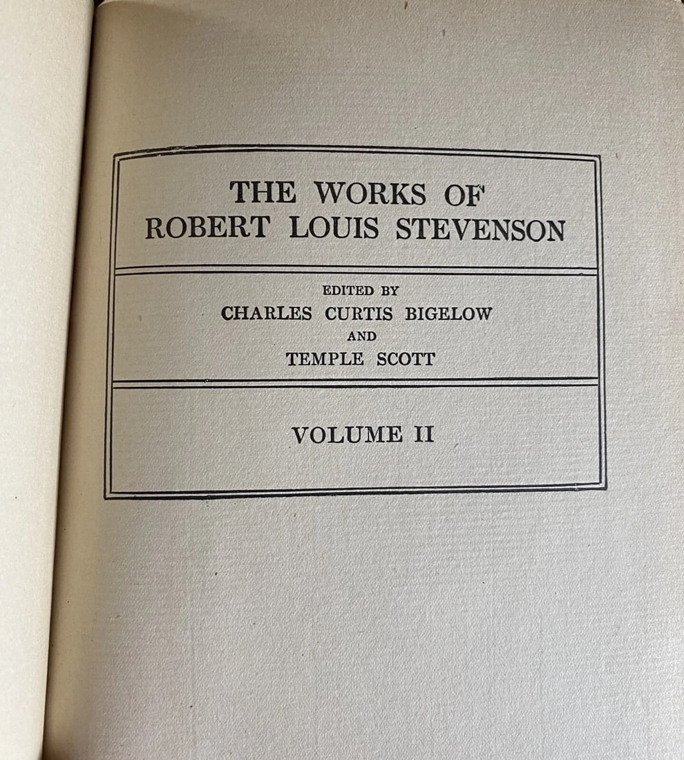 Robert L. Stevenson DeLuxe Ltd.Ed. Treasure Island, Kidnapped C.T.Brainard 1906 - 5