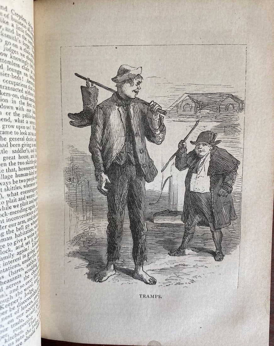 Dickens' Works Ill. Uncommercial Traveller, Additional Christmas 1875 J. Osgood - 8