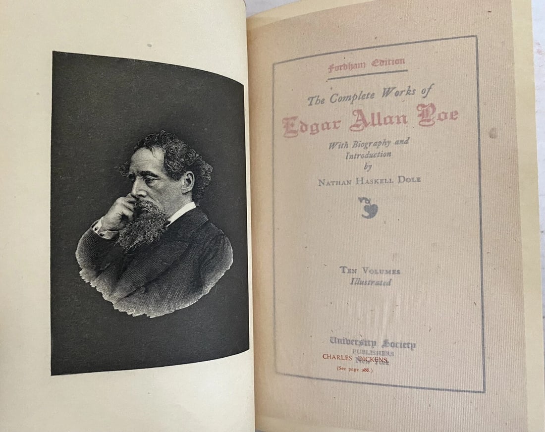 The Complete Works of Edgar Allan Poe 1908 Lthr University Royal Ed RARE Vol VII - 2