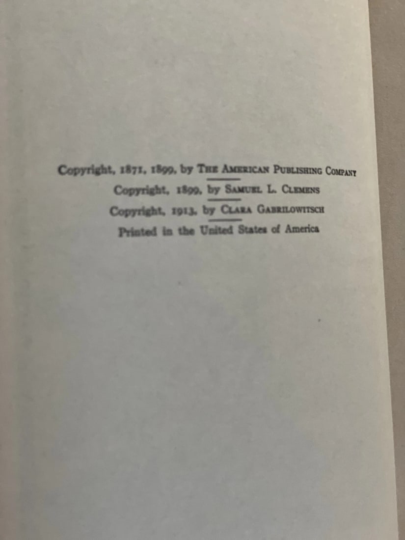 Mark Twain Roughing It Author's National Edition Vol. VIII Book II 1913 HC Illus - 4