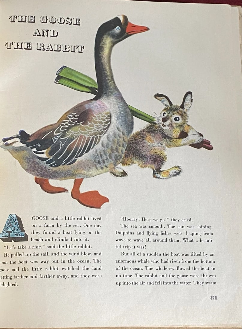 1944 ANIMAL STORIES BY GEORGES DUPLAIX 1st Ed/5th Simon & Schuster Vintage - 10