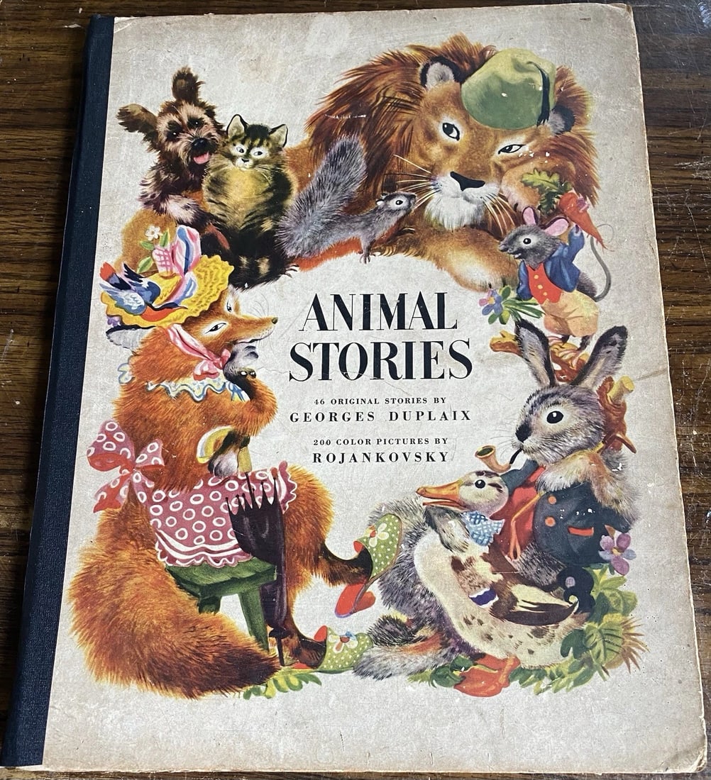 1944 ANIMAL STORIES BY GEORGES DUPLAIX 1st Ed/5th Simon & Schuster Vintage: Title: 1944 ANIMAL STORIES BY GEORGES DUPLAIX 1st Ed/5th Simon & Schuster Vintage Description: Dive into the enchanting world of animal tales with Georges Duplaix's 1944 Animal Stories, a first