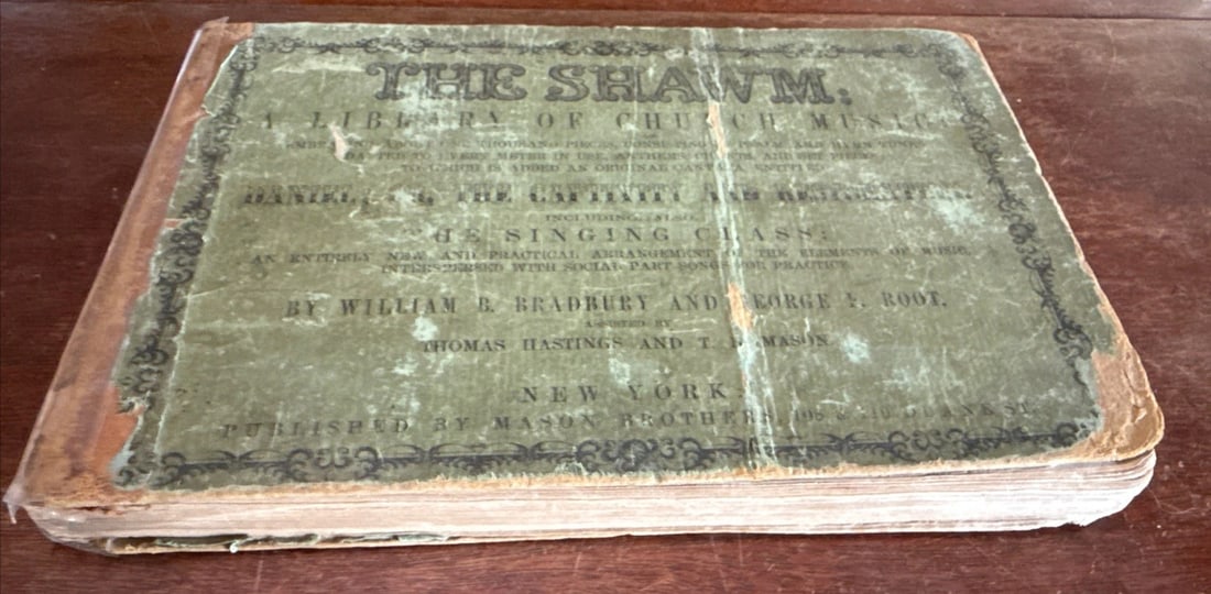 The Shawm Library of Church Music 1853 Wm Bradbury Mason Bros. RARE Antique - 8