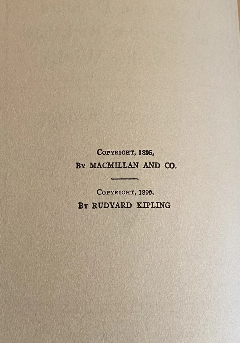Kipling Auth Ed 1912 HC Under The Deodars, Phantom Rickshaw,Wee WillieWinkie - 7