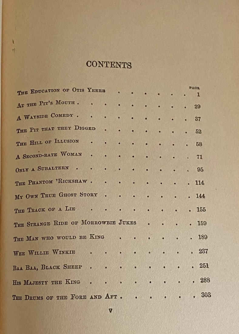 Kipling Auth Ed 1912 HC Under The Deodars, Phantom Rickshaw,Wee WillieWinkie - 8