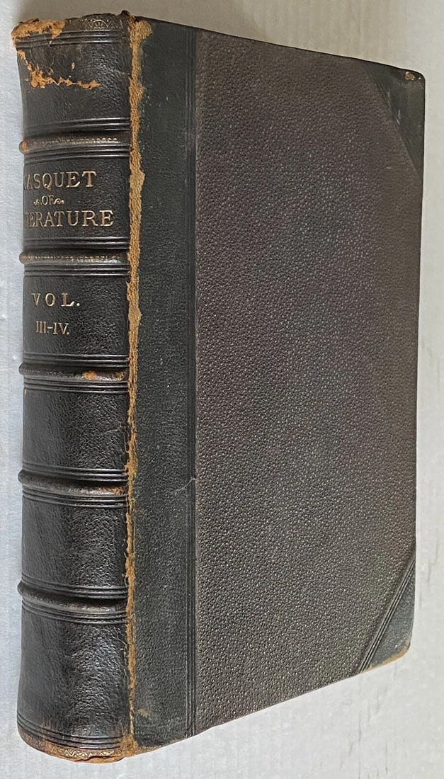 CASQUET OF LITERATURE 1875 VOL III-IV in 1 Volume Partial Leather Gibbon BLACKIE