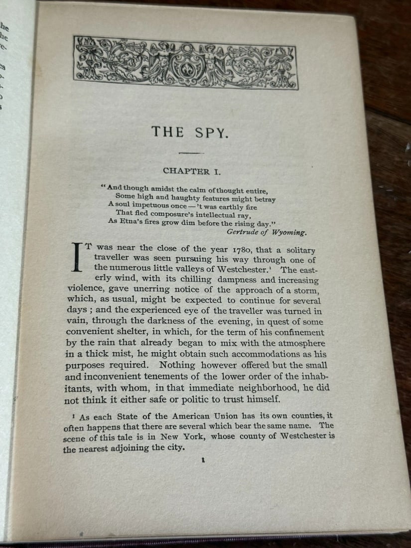 Cooper’s Works James Fenimore Cooper The Spy HC Mohawk Edition G.P. Putnam VG - 5