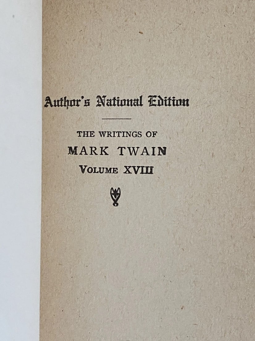 Joan of Arc By Mark Twain Volume II Author's Uniform Edition 1899 Hardcover - 7
