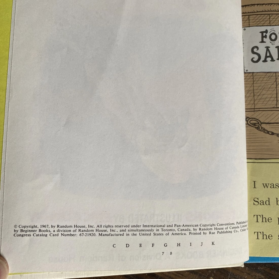 The Digging-est Dog Beginner Book HC 1967 Grolier BC Ed Al Perkins Very Good - 7