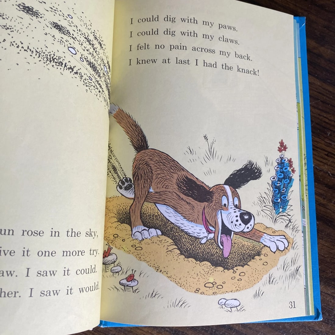 The Digging-est Dog Beginner Book HC 1967 Grolier BC Ed Al Perkins Very Good - 9