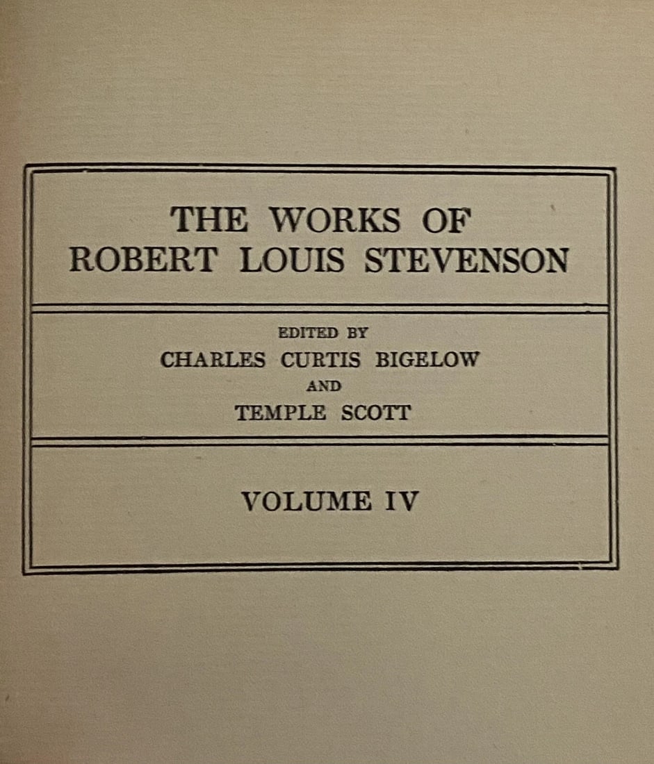 The Master of Ballantrae Vol IV Rob't Louis Stevenson Ltd. Ed 1,000 1906 De Luxe - 3
