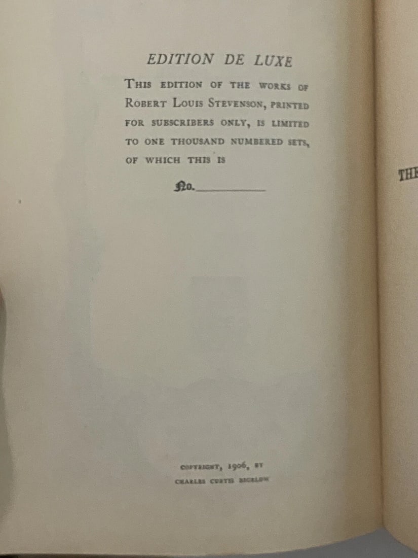 The Master of Ballantrae Vol IV Rob't Louis Stevenson Ltd. Ed 1,000 1906 De Luxe - 4
