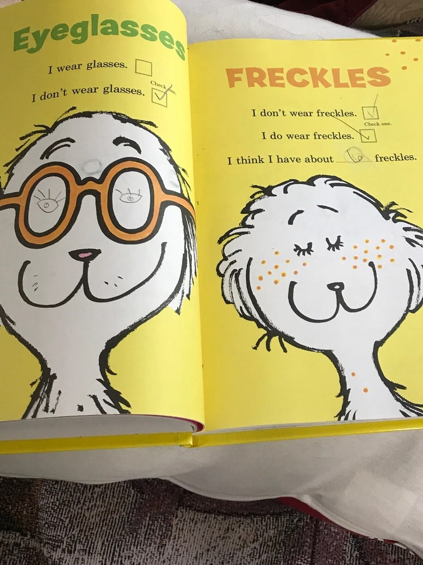 Classic Seuss: My Book about Me by Me Myself 1st Ed. 1969 Random House HC LOOK! - 10