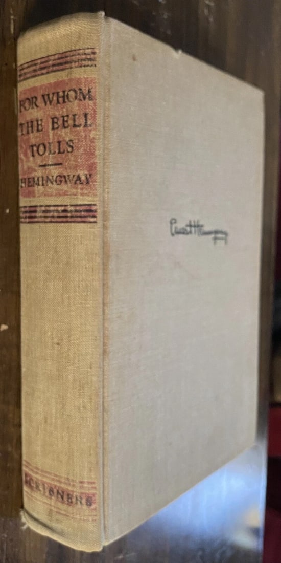 TRUE First Edition "For Whom the Bell Tolls" by Ernest Hemingway (1940) "A" - 2