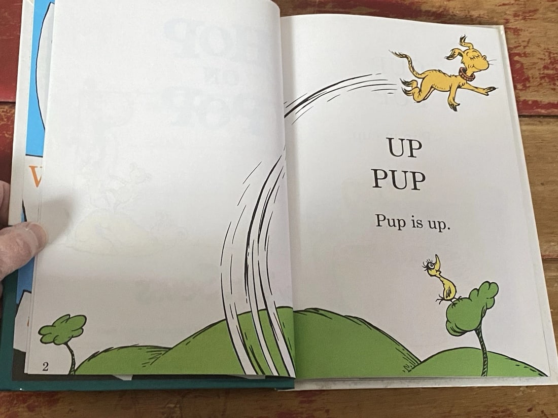 Hop on Pop Dr. Seuss 1963 Grolier Book Club Edition Hardcover Excellent Cond. - 7