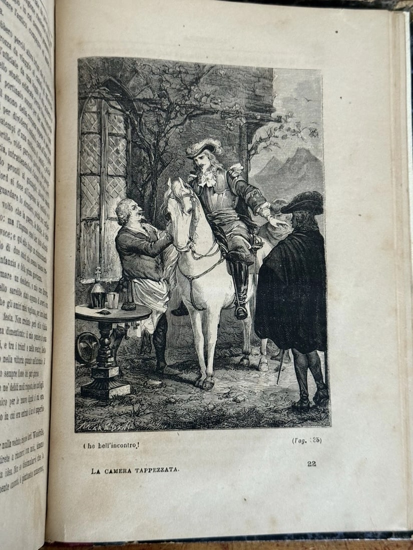 Sir Walter Scott L’Officiale Di Fortuna Fratelli Simonetti 1872 Milano HC Illust - 8