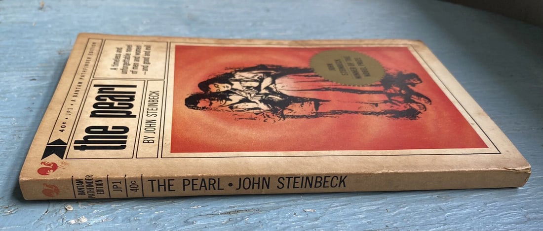 The Pearl by John Steinbeck 1963 18th Paperback A Bantam Pathfinder Edition Good - 4