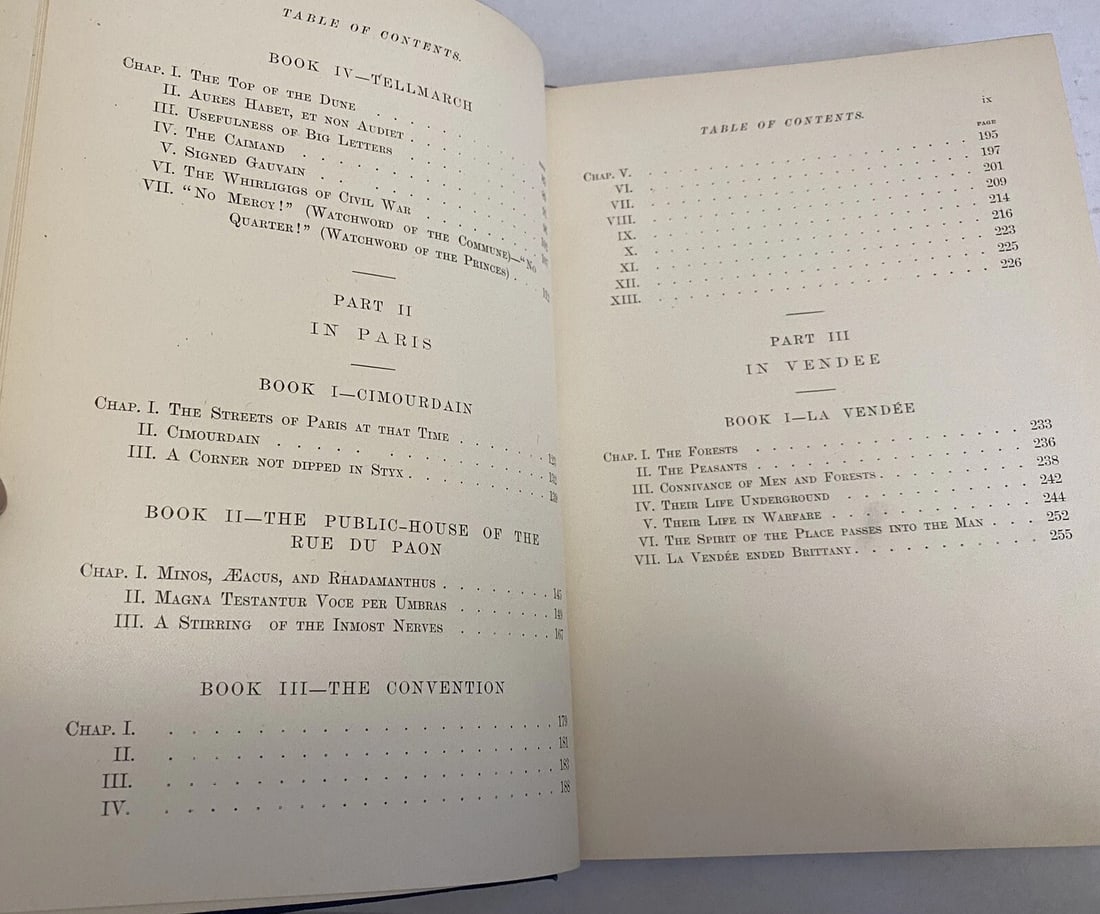 Victor Hugo’s Novels Vol. I Illustrated 1888 Library Edition Ninety Three VG - 10