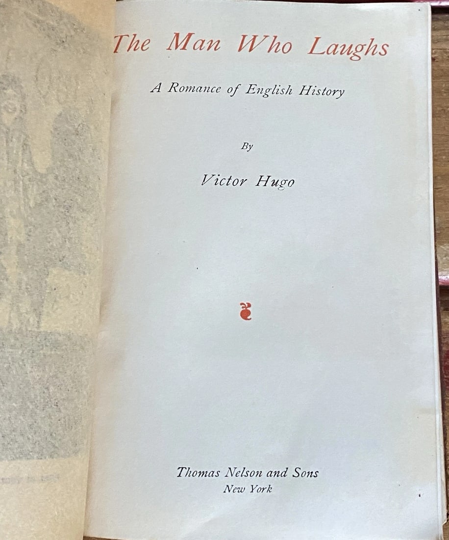 The Man Who Laughs by Victor Hugo Thomas Nelson & Sons Leather Bound Very Good - 2