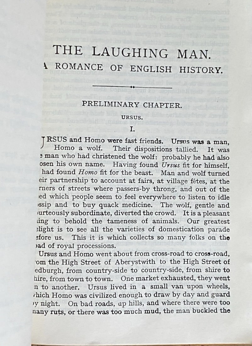 The Man Who Laughs by Victor Hugo Thomas Nelson & Sons Leather Bound Very Good - 7